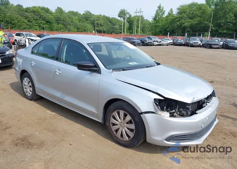 2013 Volkswagen Jetta 2.0L S из США, поврежденный, VIN 3VW2K7AJ2DM368232